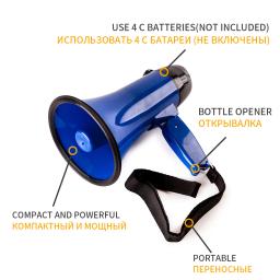 Alta potência 25w portátil mão megafone cinta aperto altifalante gravação jogar chifre guia turístico alto falantes volume - Image 6