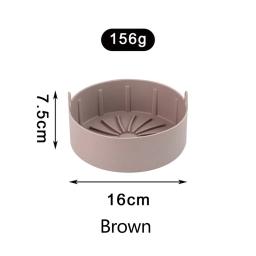 Fritadeira de ar acessórios não vara silicone assadeira bandeja de cozimento do bolo pan para airfryer acessórios não vara silicone - Image 5