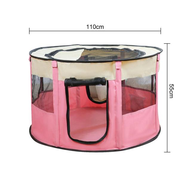 Gaiola Portátil Dobrável para Animais de Estimação: Tenda ao Ar Livre para Cães e Gatos, Ideal para Filhotes e Cercas Redondas
