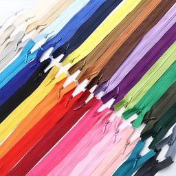 10 unidades/pacote 35cm 3 # colorido de alta qualidade invisível zíper bobina de náilon zíper para diy artesanato pano costura acessórios atacado - Image 6