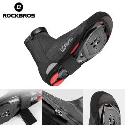 Rockbros ike sapatos cobre sapatos de ciclismo capa impermeável à prova vento térmica quente breflective equitação da bicicleta inverno overshoes - Image 3