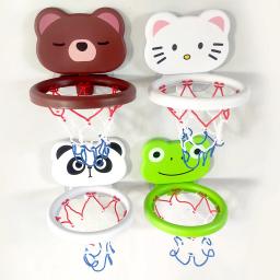 Aro de basquete com ventosa para crianças, brinquedos do banho do bebê, 3 bolas, banheira do banheiro, chuveiro, jogo de água, brinquedos de tiro para crianças - Image 3