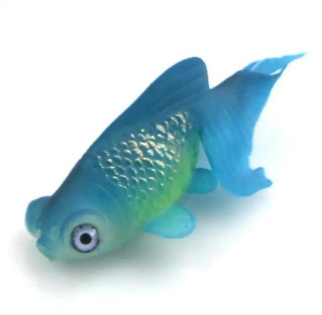 Decoração Realista para Aquário com Enfeites de Silicone Brilhante e Peixes Artificiais Vivos