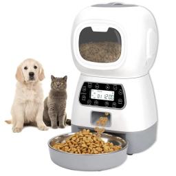 Alimentador automático do animal de estimação 3.5l dispensador de comida inteligente para cães gatos parcela controlador voz programável temporizador tigela suprimentos para animais estimação - Image 4