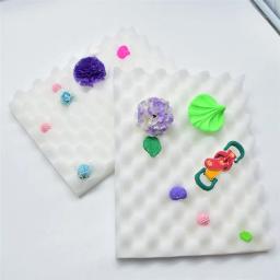 Espuma secagem almofadas para bolo e fondant, 2pcs, molde de flor, moldar esponja, pasta de goma, bakeware ferramenta - Image 2