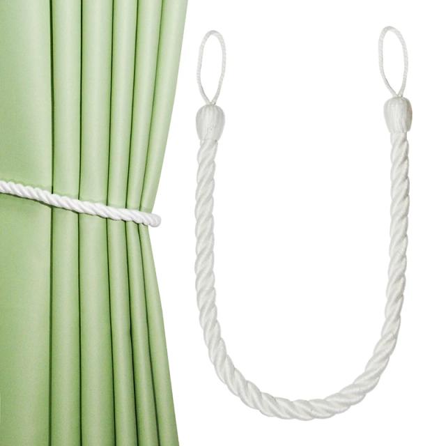 Peça Prendedora de Cortinas em Algodão para Janelas - Acessório Decorativo com Fivelas e Suporte para Cordas