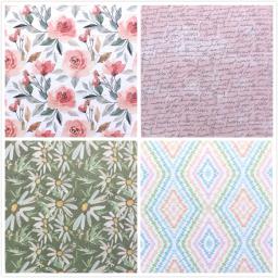 Kscrtampa de papel para scrapbooking, 12 folhas floridas, papel original, arte, fundo, cartão de papel, faça você mesmo, artesanato, scrapbook - Image 3