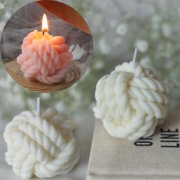 Molde de vela scented diy forma de lã vela molde de fundição de silicone artesanal vela sabão que faz a cera molde artesanato decoração para casa - Image 1