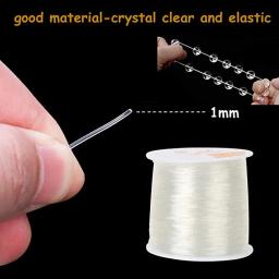 Transparente Elastic Crystal Jóias Cord Beading String String Strong Stretchy Fio Cabos Para DIY Colar Pulseira Fazer Jóias - Image 3