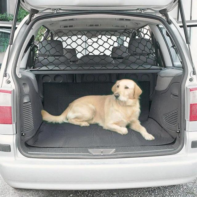Rede de proteção para cães - barreira de segurança de 120x70cm para isolamento de carro e proteção de animais de estimação