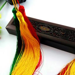Poliéster Seda Beads Borla Franja Escova, Borlas Guarnição para Artesanato, Jóias DIY Encontrar, Embelezar Acessórios Cortina, 50cm, 1Pc - Image 6
