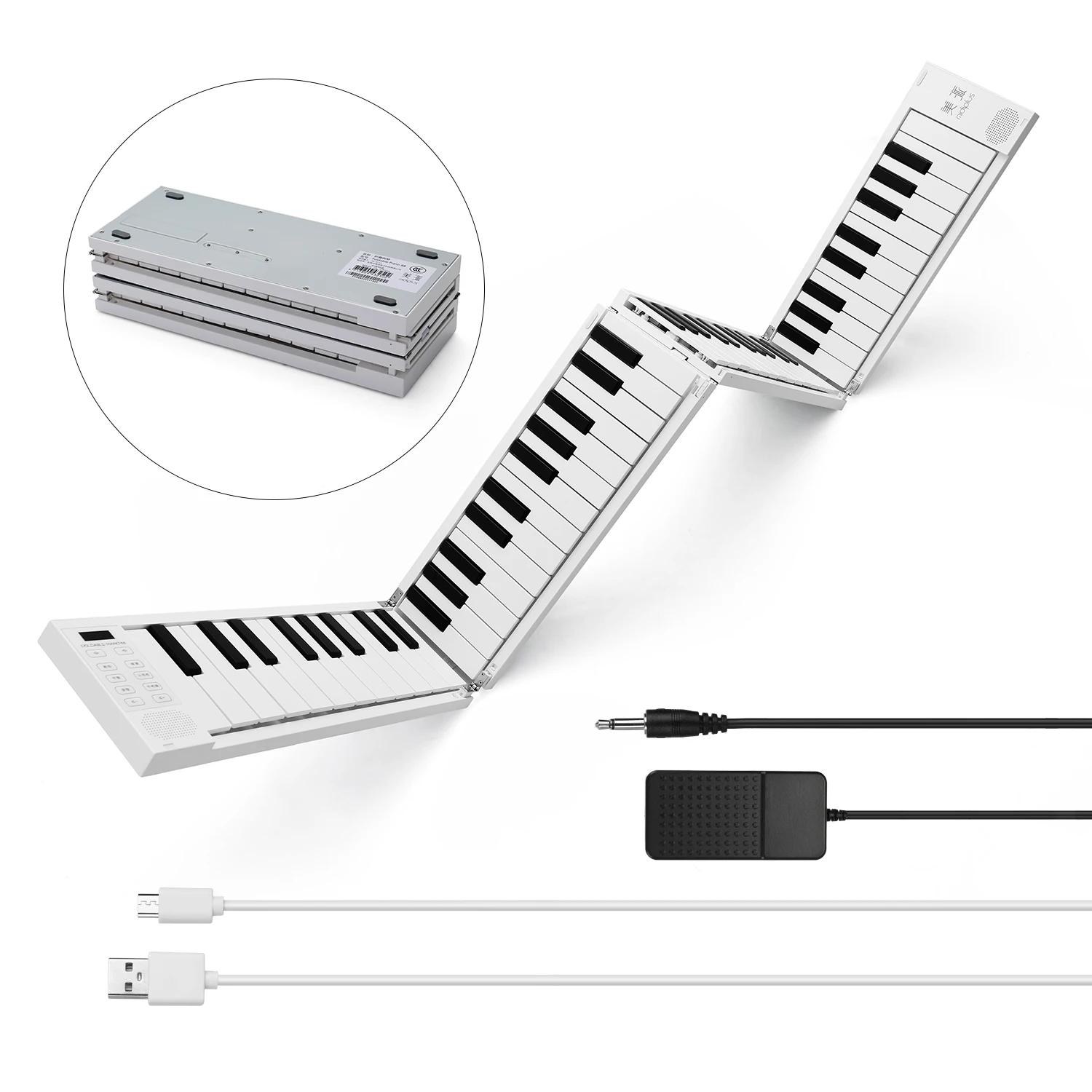 Piano digital portátil com display LCD, teclado de 88 teclas, alto-falantes embutidos, bateria recarregável, conexão BT - Image 1