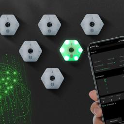 【qualagem】cabeça de treinamento de reação lâmpada de luz velocidade agilidade equipamento de resposta boxe reagir sensorial agile fitlight blazepod kendo - Image 2