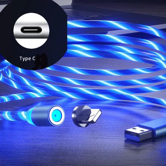 Cabo Magnético de Carregamento com LED para Buick Regal, Lacrosse, Excelle GT/XT/GL8, Envase, Envision e Park - 1 Metro