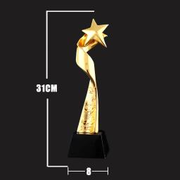 Troféu De Resina Personalizado, Lembranças De Esportes De Academia, Prêmios De Ouro, Lembrança Banhada A Ouro, Taça De Artesanato, 29 cm, 30 cm, 31cm - Image 2