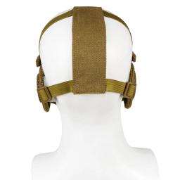 Máscara de Meia Face Paintball com Proteção Orelha, Malha de Aço de Baixo Carbono, CS Tático, Airsoft Dobrável, Caça Acessórios, Novo - Image 5