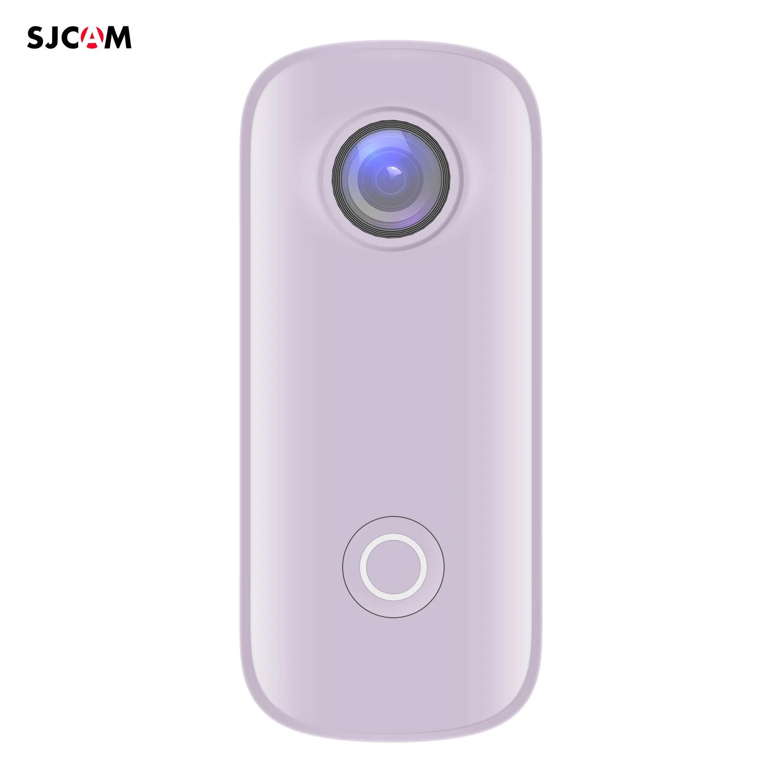 Sjcam-câmera digital de ação c100 +, à prova d'água, 30m, câmera digital, 2k, 30fps, conexão wi-fi, com capa traseira, cordão - Image 1