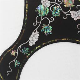 Rosewood pickguard guitarra acústica, com abalone e mãe de embutimento de pêra, auto adesivo - Image 2