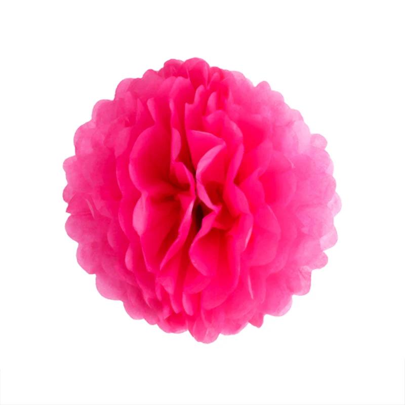Weigao-papel pom poms, 10/20/30cm, para festa de aniversário, pano de fundo, pompons de papel, flores, decoração do casamento, baby shower, 5pcs - Image 1