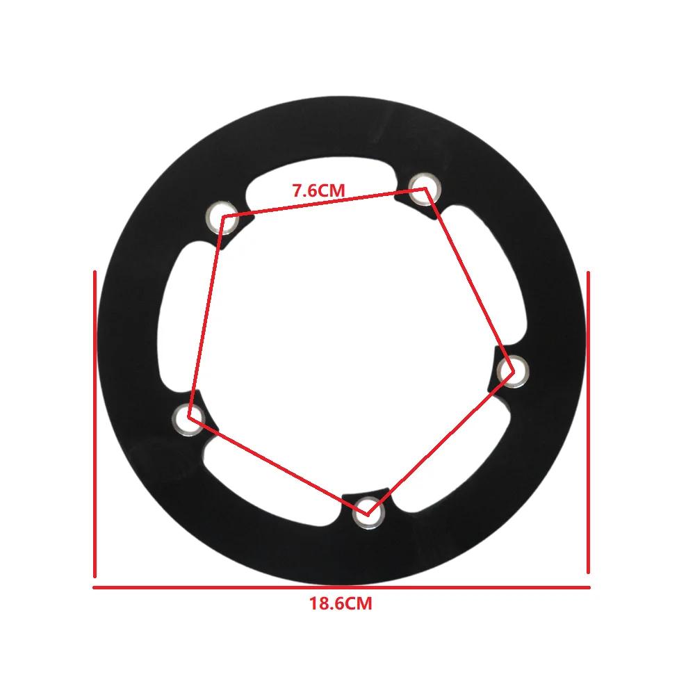 Chainring Proteção Capa para Bicicleta Dobrável Placa Única Engrenagem Cadeia Roda Guarda Bicicletas Parte 130 BCD 42 44 46 48 50 Dentes - Image 1
