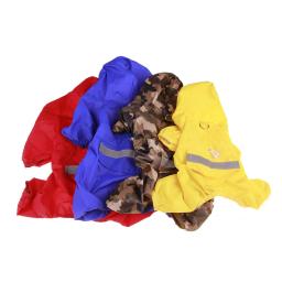 Impermeável com capuz reflexivo para pet, Impermeável para gato e cachorro, Cachorro e cachorro pequeno, Casaco de chuva, Roupas de malha impermeável e respirável - Image 3