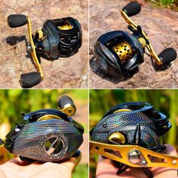 FLYSAND 10kg Max Drag Freio Magnético Carretel de Baitcast 18 + 1BB 7.2:1 Relação de Engrenagem Carretel de Pesca Carretel de Linha Profunda Rasa - Image 6