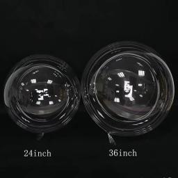 10/30/50 pçs 5/10/18/24/36 polegada transparente látex onda bola decoração do casamento festa de aniversário do chuveiro do bebê látex balão diy - Image 3