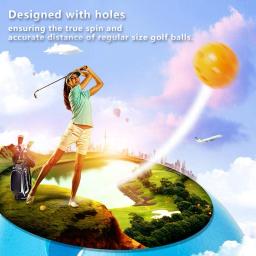 12PcsPractice Bolas De Golfe Oco Plástico Bolas De Treinamento De Golfe Colorido Airflow Bolas De Golfe Swing Prática Driving Range PE Toy Ball - Image 5