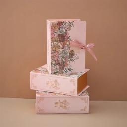 Caixa De Embalagem De Presente Com Lembrança, Livro Criativo, Caixa De Doces De Casamento, Aniversário E Celebração De Ano Novo, Saco De Presente De Festa De Chuveiro De Bebê - Image 5