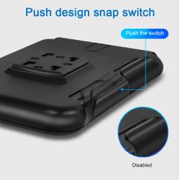Suporte do telefone da bicicleta à prova dwaterproof água tela sensível ao toque universal motocicleta guiador montar saco caso scooter celular suporte - Image 5