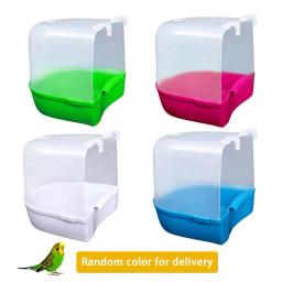 Banheira para pássaros de estimação, acessório pendurado na gaiola para banheira de papagaio, suprimentos de banho para animais de estimação - Image 5