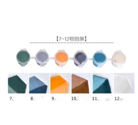 Conjunto Portátil de Pigmentos Cerâmicos Jingdezhen para Pintura Underglaze com 6 Cores Vibrantes para DIY