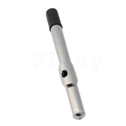 Yibuy flauta banhada a níquel de 2 cm de diâmetro, conjunto com 10 tomadas brancas - Image 4