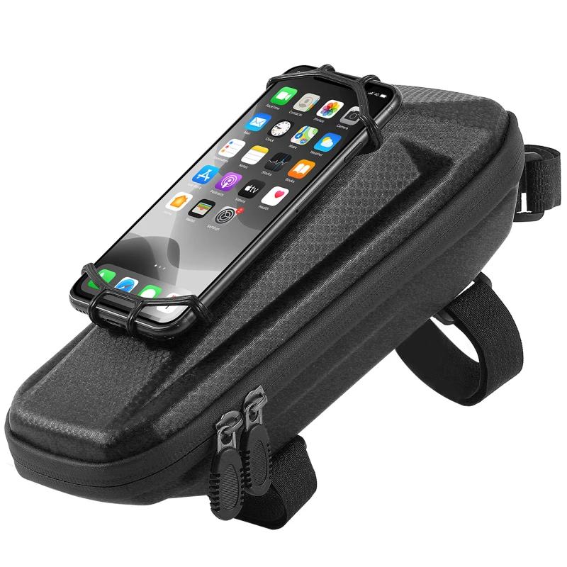 West Biking-Bolsa de Bicicleta Multifuncional com Suporte Do Telefone, Frame Frontal, Tubo Superior, Impermeável, MTB Bike Bag, Acessórios De Ciclismo - Image 1