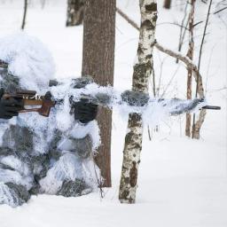 Selva/deserto/neve ghillie rifle capa envoltório sintético com alça elástica camuflagem airsoft caça cordas cegas 1.2m cs arma envoltórios - Image 6