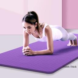 Tapete de ioga com linha de posição, 1850x800x15mm, não deslizante, de ginástica, pilates, academia, exercício, almofadas esportivas - Image 1