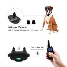 Coleira elétrica de treinamento para cães de estimação, coleira de treinamento de choque, controle remoto eletrônico, à prova d'água, recarregável - Image 4