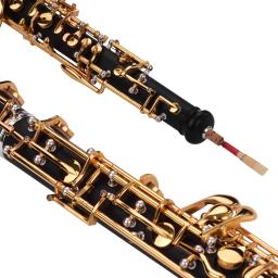 Estilo semiautomático prateado chave, profissional oboé c, instrumento de sopro, conjunto completo acessórios para iniciantes - Image 5