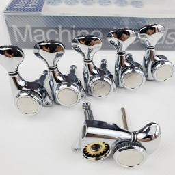 Kaynes-trava para guitarra elétrica, 1 conjunto, cabeçotes, afinador de cordas, pegs de afinação, cromado, prata, dj334c - Image 1