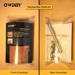 OWDEN-Couro Padrão Stamping Tool Set, DIY Arte Manual, Selos de impressão, Metal, 9pcs - Image 6