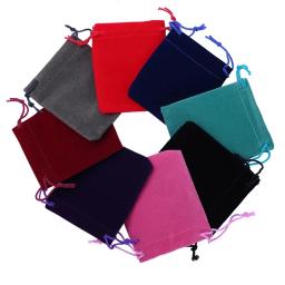 Branco Embalagem Sacos com Impressão Do Logotipo Personalizado, Jóias Drawstring Bolsas, Velvet Display Sack, Wedding Party Favor - Image 4