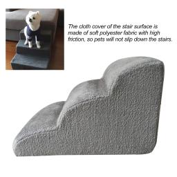Washable Non-Slip Pet Ramp, 3 Tiers Training Ladder, Removable Steps para Dogs e Cats, Pet Supplies - Image 5