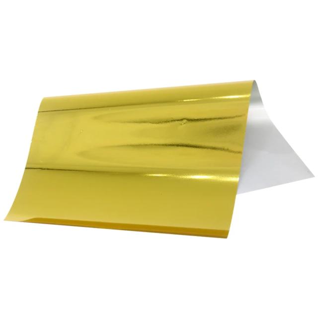 Folha de Transferência Holográfica de Ouro 8x15cm para Artesanato Natalino Faça Você Mesmo