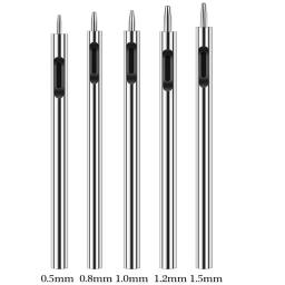 Lmdz 10 pcs cortador de furador de couro oco punch set para artesanato de couro ferramentas ocas redondas para material macio de trabalho - Image 3