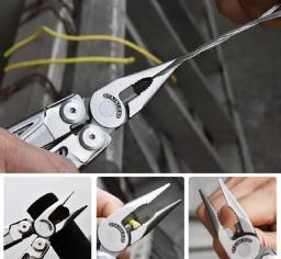 Daicamping-Camping Multitools Clip, Alicadores Multi, Ferramentas Multifuncionais de Faca Dobrável, Ferramentas do Exército Suíço, 18 em 1, DL12, 7CR17MOV - Image 2