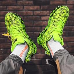 Tênis leves para homens, tênis esportivos amarelos, ginásio de treinamento, base alta, número grande, E-574 - Image 5