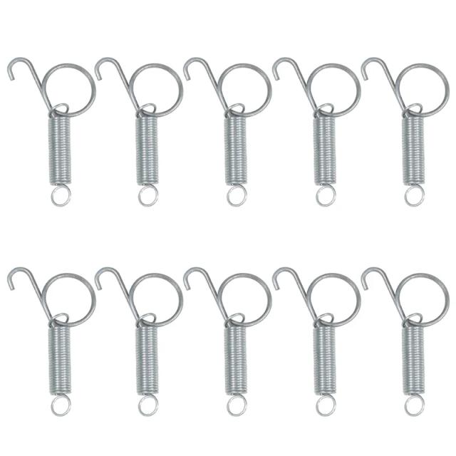Molas de Trava para Gaiolas de Metal - Ganchos de Fixação para Coelhos, Frangos, Papagaios, Cobaias e Porcos - Pacote com 10 Unidades