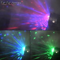 Luzes de festa bola de discoteca 7 cores led estroboscópio som ativado efeito de luzes de palco com controle remoto para dj aniversário natal casamento - Image 6