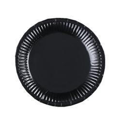 Preto/verde/azul/vermelho sólido descartável conjunto de utensílios de mesa festa fontes placas de papel copos festa de aniversário casamento decoração adulto favor - Image 4