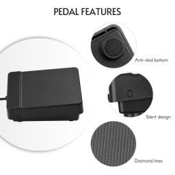 6.35mm & 3.5mm interface compacto sustentar pedal universal único pedal para piano teclado eletrônico elctronic dobrável tambor parte - Image 2
